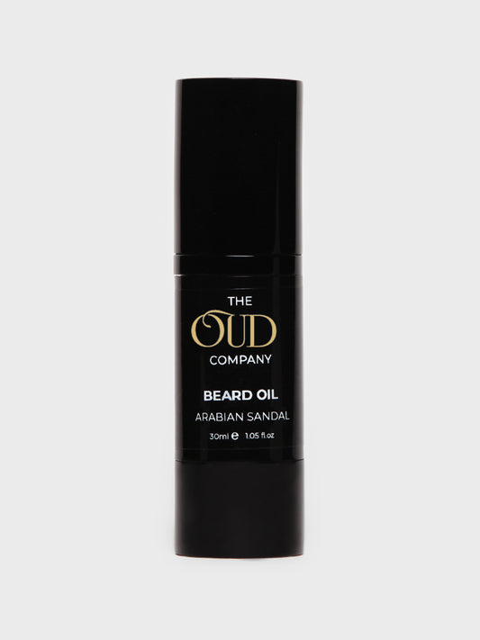 Arabian Sandal Beard Oil 30ml – Sandalwood, Amber & Warm Woods | Nourishing Signature Care