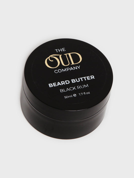 Black Rum Beard Butter 50ml – Dark, Spicy & Woody | Strong Hold Signature Care